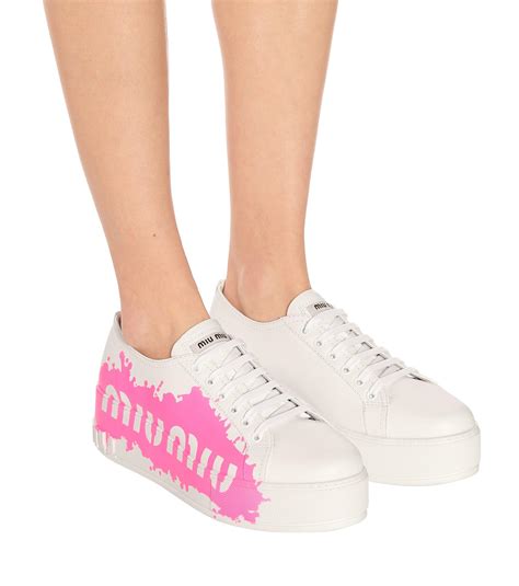 miu miu platform sneakers